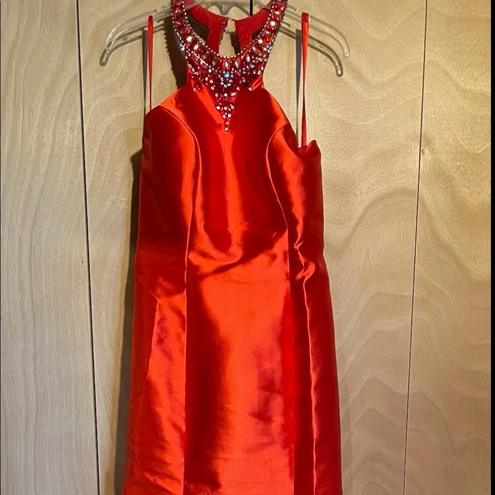 Mermaid Ruffles Halter Sleeveless Sweep/Brush Train Dresses - Picture 3 of 3